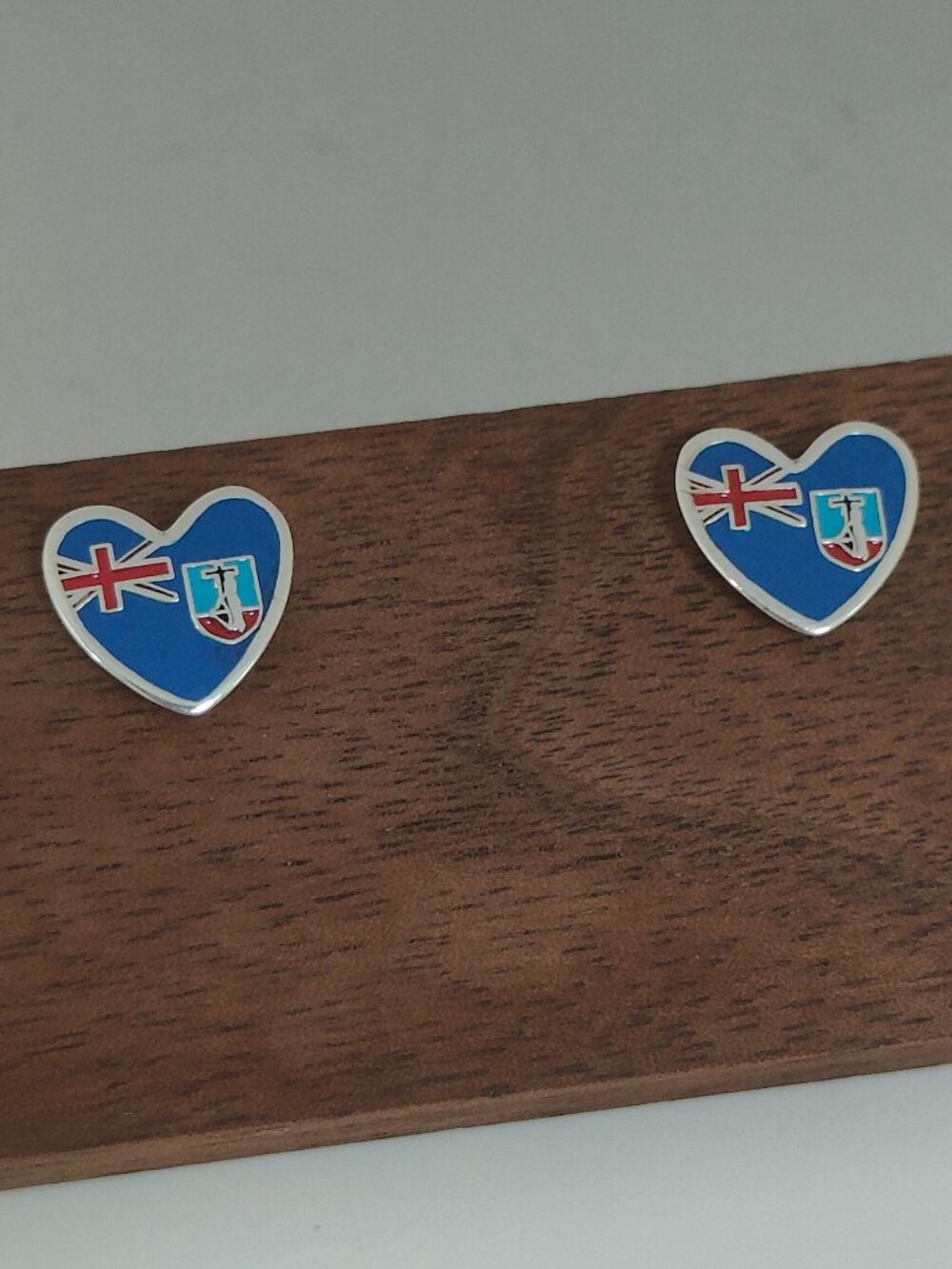 Montserrat Flag Earring Stud Earrings Exclusive Designed Jewelry S925 Silver